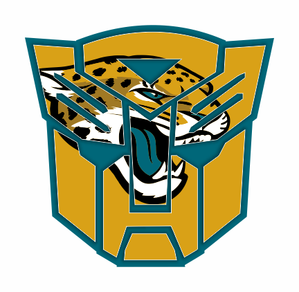 Autobots Jacksonville Jaguars logo iron on paper